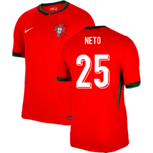 Nike (XXL) 2024-2025 Portugal Home Shirt (Neto 25) Nike (XXL) 2024-2025 Portugal Home Shirt (Neto 25)