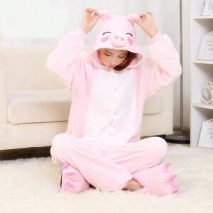 Gaatpot (Pig, M (Height 156-165CM) Adults Onesies Animal Pajamas Set Penguin Panda Frog Gaatpot (Pig, M (Height 156-165CM) Adults Onesies Animal Pajamas Set Penguin Panda Frog