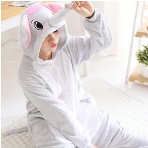 Gaatpot (Grey elephant, S (Height 145-155CM)) Adults Onesies Animal Pajamas Set Penguin Gaatpot (Grey elephant, S (Height 145-155CM)) Adults Onesies Animal Pajamas Set Penguin