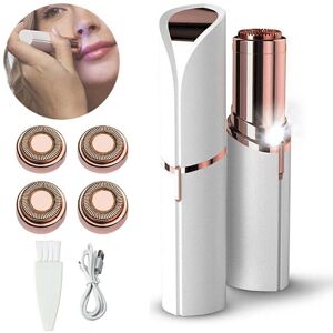 Unbranded Womens Facial Hair Remover with 4 Replacement Heads USB Rechargeable Unbranded Womens Facial Hair Remover with 4 Replacement Heads USB Rechargeable