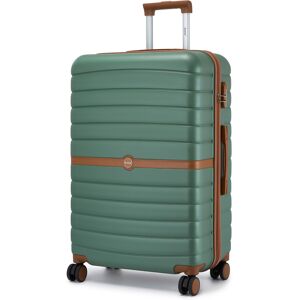Unbranded (green and brown, 28) KONO 20+24+28Inch ABS/PC Striped Design with Cabin Suitcas Unbranded (green and brown, 28) KONO 20+24+28Inch ABS/PC Striped Design with Cabin Suitcas