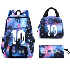 Gaatpot (light yellow) Messi Backpacks 3pcs Teens Bookbag Nylon Rucksack Football Girl B Gaatpot (light yellow) Messi Backpacks 3pcs Teens Bookbag Nylon Rucksack Football Girl B