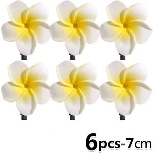 Gaatpot (6pcs-7cm) 1-10pcs Plumeria Flower Hair Clips For Women Hairpins Girls Side Bang Gaatpot (6pcs-7cm) 1-10pcs Plumeria Flower Hair Clips For Women Hairpins Girls Side Bang