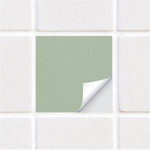 Unbranded (15 cm x 15 cm x 10 pcs) Sage Green Wall Sticker for Kitchen Bathroom Wall De Unbranded (15 cm x 15 cm x 10 pcs) Sage Green Wall Sticker for Kitchen Bathroom Wall De