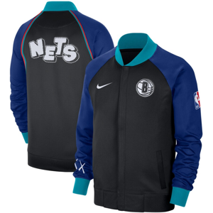 (S) Brooklyn Nets Men's Jacket NBA Nike City Thermaflex Top - New (S) Brooklyn Nets Men's Jacket NBA Nike City Thermaflex Top - New