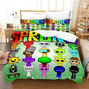 ETECHMART (1, Eu Single 135x200cm) Sprunki Bedding Set Incredibox 3D Printed Music Game Du ETECHMART (1, Eu Single 135x200cm) Sprunki Bedding Set Incredibox 3D Printed Music Game Du