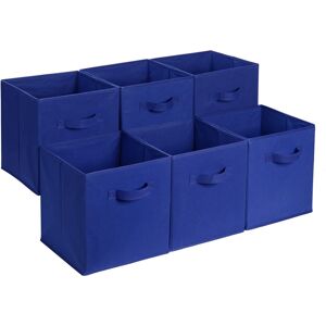 Amazon Basics Collapsible Fabric Storage Cube/Organiser with Handles, Pack of 6, Amazon Basics Collapsible Fabric Storage Cube/Organiser with Handles, Pack of 6,
