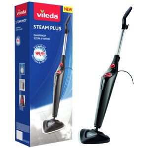 Vileda Steam Mop Steam PLUS, Black Steam Cleaner for all floors, Kills and Remov Vileda Steam Mop Steam PLUS, Black Steam Cleaner for all floors, Kills and Remov