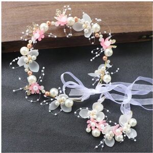 Gaatpot (Pink suit) Princess Forest Style Hair Clip for Kids, Flower Headband Tiara for Gaatpot (Pink suit) Princess Forest Style Hair Clip for Kids, Flower Headband Tiara for