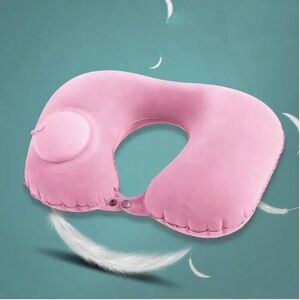 Gaatpot (Pink-A) U-Shaped Inflatable Travel Pillow Portable Air Neck Support Cushion Com Gaatpot (Pink-A) U-Shaped Inflatable Travel Pillow Portable Air Neck Support Cushion Com