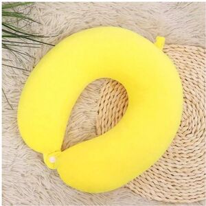 Gaatpot (yellow) Simple fashion plush U-shaped pillow driving travel neck pillow nap pil Gaatpot (yellow) Simple fashion plush U-shaped pillow driving travel neck pillow nap pil
