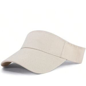 Gaatpot (Beige, 54-60cm) Summer Sun Hats Men Women Cotton Adjustable Visor UV Protection Gaatpot (Beige, 54-60cm) Summer Sun Hats Men Women Cotton Adjustable Visor UV Protection