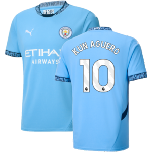 Puma (L) 2024-2025 Man City Home Shirt (Kun Aguero 10) Puma (L) 2024-2025 Man City Home Shirt (Kun Aguero 10)