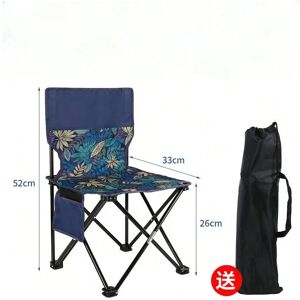 Gaatpot (Blue) Outdoor Portable Folding Chair With Storage Bag Foldable Car Outdoor Chai Gaatpot (Blue) Outdoor Portable Folding Chair With Storage Bag Foldable Car Outdoor Chai