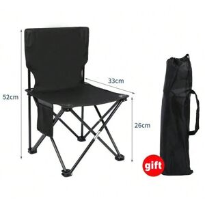 Gaatpot (black) Outdoor Portable Folding Chair With Storage Bag Foldable Car Outdoor Cha Gaatpot (black) Outdoor Portable Folding Chair With Storage Bag Foldable Car Outdoor Cha