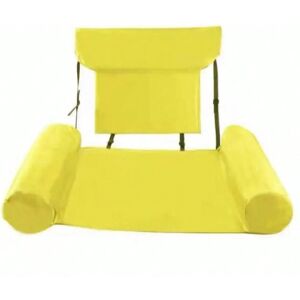 DOQAUS (Yellow) Swimming Pool Lounge Chair, Swimming Pool Floats, Inflatable Swimming C DOQAUS (Yellow) Swimming Pool Lounge Chair, Swimming Pool Floats, Inflatable Swimming C