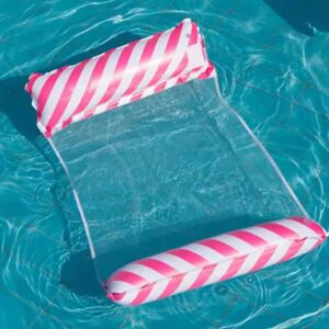 DOQAUS (red) Foldable Striped Inflatable Lounge Chair, Suitable For Swimming Pool Parti DOQAUS (red) Foldable Striped Inflatable Lounge Chair, Suitable For Swimming Pool Parti