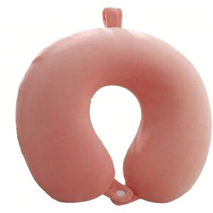 Gaatpot (Pink, 30x28cm) Solid Color Neck Pillow Slow Rebound Memory Cotton U-shaped Pill Gaatpot (Pink, 30x28cm) Solid Color Neck Pillow Slow Rebound Memory Cotton U-shaped Pill