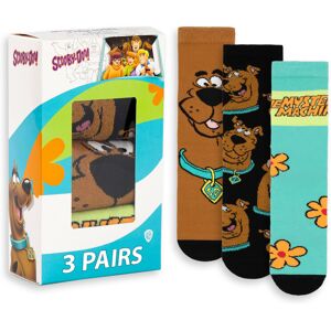 Scooby Doo Calf Socks Set of 3 (Unisex Multicoloured) Scooby Doo Calf Socks Set of 3 (Unisex Multicoloured)