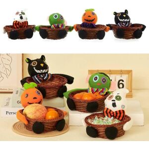 FURTALK (As show, One size) Halloween Hand-Woven Multpurpose Tray for Food Fruit Weaving FURTALK (As show, One size) Halloween Hand-Woven Multpurpose Tray for Food Fruit Weaving