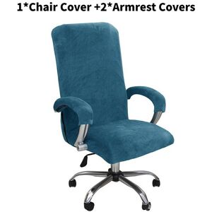 Unbranded (Peacock Blue, L) Color Solid Office Computer Chair Covers Dustproof Wear Protec Unbranded (Peacock Blue, L) Color Solid Office Computer Chair Covers Dustproof Wear Protec