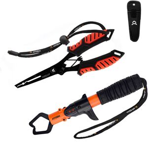 Unbranded (Orange and black) Fishing Pliers and Fish Gripper Set – 2PCS Stainless Steel Lu Unbranded (Orange and black) Fishing Pliers and Fish Gripper Set – 2PCS Stainless Steel Lu