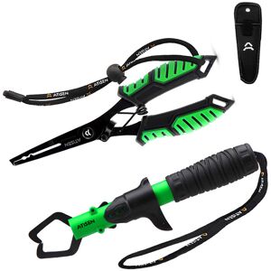 Unbranded (Green and black) Fishing Pliers and Fish Gripper Set – 2PCS Stainless Steel Lur Unbranded (Green and black) Fishing Pliers and Fish Gripper Set – 2PCS Stainless Steel Lur