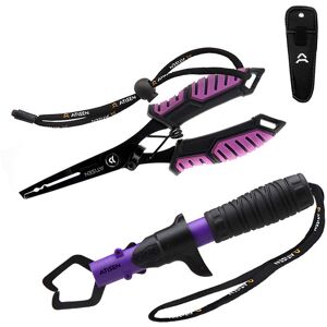 Unbranded (Purple and black) Fishing Pliers and Fish Gripper Set – 2PCS Stainless Steel Lu Unbranded (Purple and black) Fishing Pliers and Fish Gripper Set – 2PCS Stainless Steel Lu
