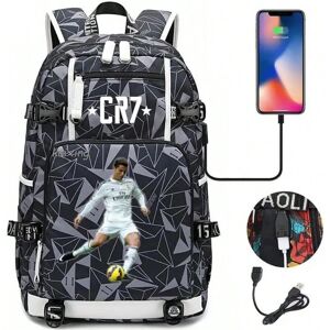 Gaatpot (Picture Color-16) Fashion CR7 Backpack USB Charging School Bag 15.6 Inch Laptop Gaatpot (Picture Color-16) Fashion CR7 Backpack USB Charging School Bag 15.6 Inch Laptop