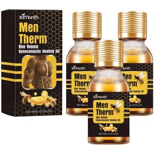 Unbranded 3PCS Mentherm Bee Venom Gynecomastia Heating Oil - Men Therm Bee Venom for Chest Unbranded 3PCS Mentherm Bee Venom Gynecomastia Heating Oil - Men Therm Bee Venom for Chest