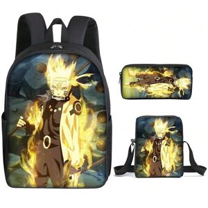 Gaatpot (9) School Children Anime Naruto Backpack for Boys Students 3 Pcs Set School Bag Gaatpot (9) School Children Anime Naruto Backpack for Boys Students 3 Pcs Set School Bag
