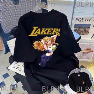 Gaatpot (1, XXL) Black T-shirt Printed Luffy Parent-child T-shirt: One Piece Genuine Aut Gaatpot (1, XXL) Black T-shirt Printed Luffy Parent-child T-shirt: One Piece Genuine Aut