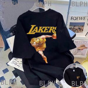 Gaatpot (5, XXL) Black T-shirt Printed Luffy Parent-child T-shirt: One Piece Genuine Aut Gaatpot (5, XXL) Black T-shirt Printed Luffy Parent-child T-shirt: One Piece Genuine Aut