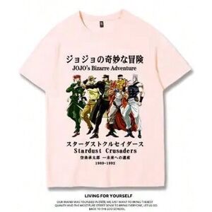 Gaatpot (pink, XL) JOJO's Fantastic Adventure Short Sleeve Stardust Fighter Naruto Seuta Gaatpot (pink, XL) JOJO's Fantastic Adventure Short Sleeve Stardust Fighter Naruto Seuta
