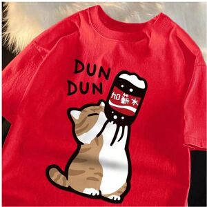 Gaatpot (Red, XXXL) Short Sleeved T-shirt Men Women Summer 2025 New Simple Loose Couple Gaatpot (Red, XXXL) Short Sleeved T-shirt Men Women Summer 2025 New Simple Loose Couple