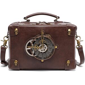 Unbranded Gothic PU Leather Crossbody Bag – Retro Punk Industrial Shoulder Purse for Women Unbranded Gothic PU Leather Crossbody Bag – Retro Punk Industrial Shoulder Purse for Women