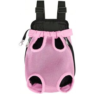 Gaatpot (Pink, M) Double Shoulder Breathable Portable Travel Pet Dog Carrier Backpack Me Gaatpot (Pink, M) Double Shoulder Breathable Portable Travel Pet Dog Carrier Backpack Me