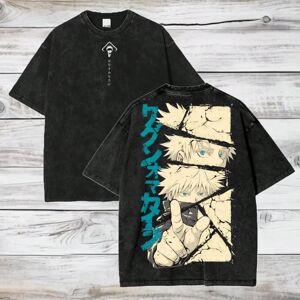 Gaatpot (8, XL) Gojo Satoru Jujutsu Kaisen T Shirt Men Women Tshirt Washed Cotton T-shir Gaatpot (8, XL) Gojo Satoru Jujutsu Kaisen T Shirt Men Women Tshirt Washed Cotton T-shir