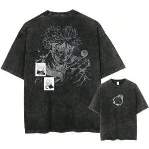 Gaatpot (2, XL) Gojo Satoru Jujutsu Kaisen T Shirt Men Women Tshirt Washed Cotton T-shir Gaatpot (2, XL) Gojo Satoru Jujutsu Kaisen T Shirt Men Women Tshirt Washed Cotton T-shir