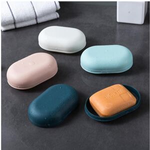 Unbranded (As show, One size) 4-pack Soap Dish Travel Soap Box Soap Container Perfect For Unbranded (As show, One size) 4-pack Soap Dish Travel Soap Box Soap Container Perfect For