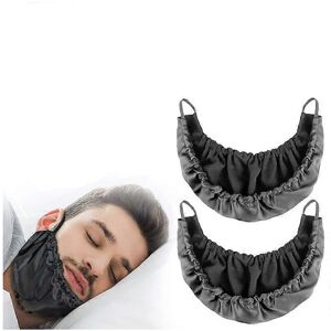 Unbranded (As show, One size) 2 Piece Men's Black Beard Bandana Cover Face Apron Prote Unbranded (As show, One size) 2 Piece Men's Black Beard Bandana Cover Face Apron Prote