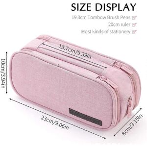 Unbranded (As show, One size) Pencil Case Big Capacity Handheld 3 Compartments Pencil Pouc Unbranded (As show, One size) Pencil Case Big Capacity Handheld 3 Compartments Pencil Pouc