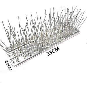 Unbranded (As show, One size) Premium stainless steel bird deterrent spikes, strong and fl Unbranded (As show, One size) Premium stainless steel bird deterrent spikes, strong and fl