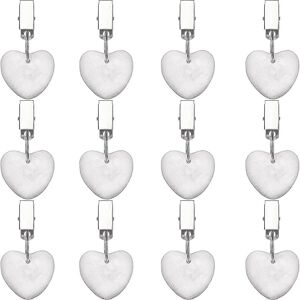 Unbranded (As show, One size) 12-piece tablecloth weight clip natural stone heart-shaped s Unbranded (As show, One size) 12-piece tablecloth weight clip natural stone heart-shaped s