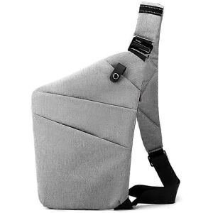 Unbranded (As show, One size) (Silver, Left Side) Sports Sling Bag Chest Bag Anti-theft Se Unbranded (As show, One size) (Silver, Left Side) Sports Sling Bag Chest Bag Anti-theft Se