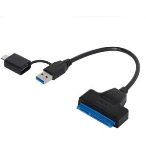 Unbranded (As show, One size) USB C 3.2 gen2 to SATA Adapter Cable for 2.5 HDD and SSD, SS Unbranded (As show, One size) USB C 3.2 gen2 to SATA Adapter Cable for 2.5 HDD and SSD, SS