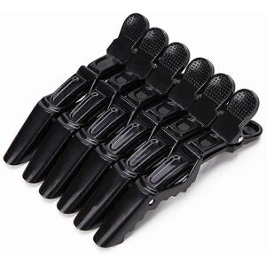 Unbranded (As show, One size) 6 Peices Crocodile Clip (Black) Hairdressing Clip Profession Unbranded (As show, One size) 6 Peices Crocodile Clip (Black) Hairdressing Clip Profession