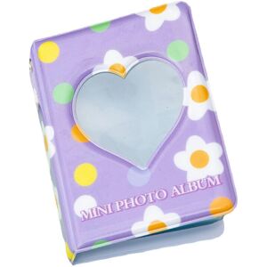 Unbranded (As show, One size) Mini photo album (The color purple) 7.6 cm with 40 openwork Unbranded (As show, One size) Mini photo album (The color purple) 7.6 cm with 40 openwork