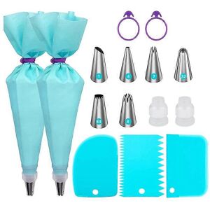 Unbranded (As show, One size) Piping bag set, 15 piece piping bag kit, perfect for decorat Unbranded (As show, One size) Piping bag set, 15 piece piping bag kit, perfect for decorat