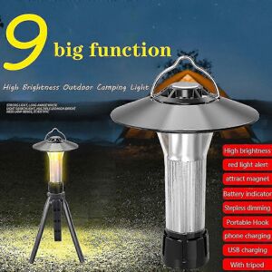 Unbranded (As show, One size) New Rechargeable Camping Lantern Outdoor Portable Camping Li Unbranded (As show, One size) New Rechargeable Camping Lantern Outdoor Portable Camping Li